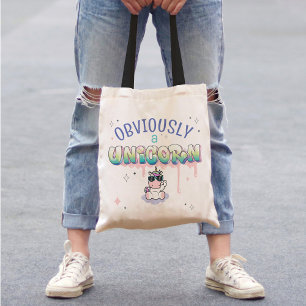 Tote Bag Manifestement drôle Un Graffiti Unicorn Cute Kawai
