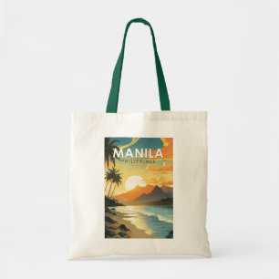 Tote Bag Manille Philippines Travel Art Vintage