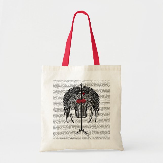 Tote Bag Mannequin aux ailes noires (Devant)