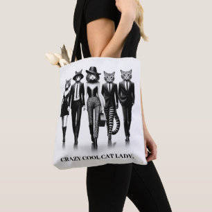 Tote Bag Mannequins félins sur le podium défilant
