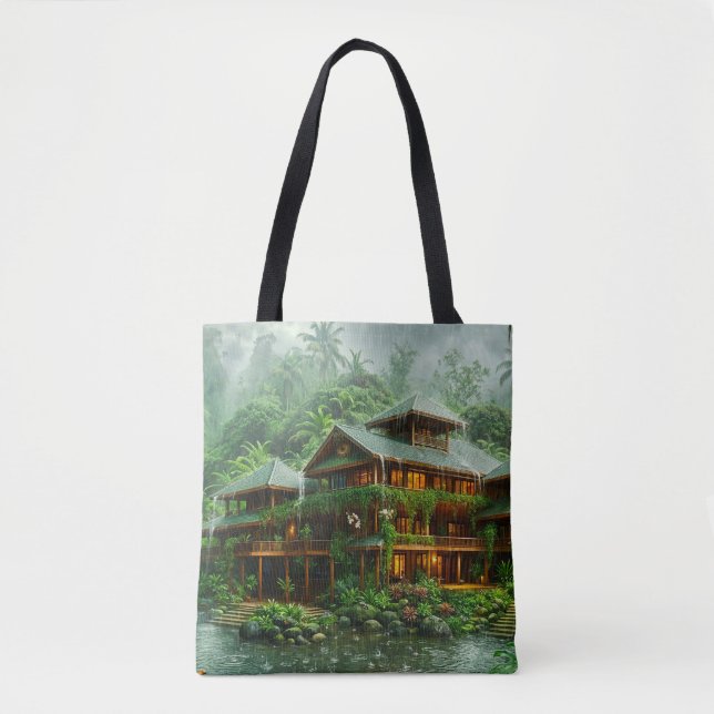 Tote Bag Manoir de la forêt tropicale humide (Devant)