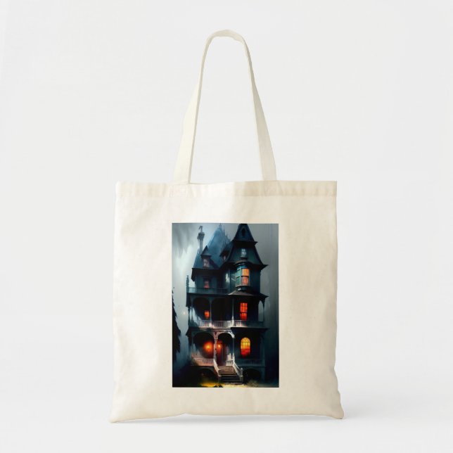 Tote Bag Manoir victorien hanté (Devant)