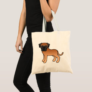 Tote Bag Manteau d'abricot Chien de dessin animé Mastiff an