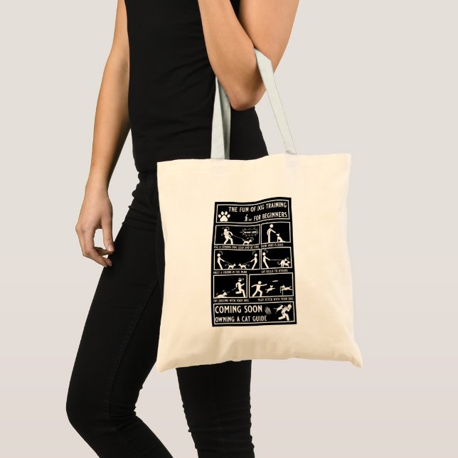 Tote Bag Manuel d'instruction de chien amusant (Devant (produit))