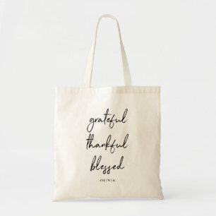 Tote Bag Manuscrit manuscrit béni reconnaissant