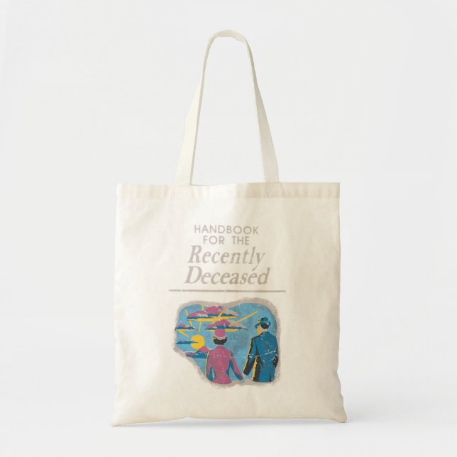 Tote Bag Manuscrit pour la recently deceased Pre distressed (Devant)