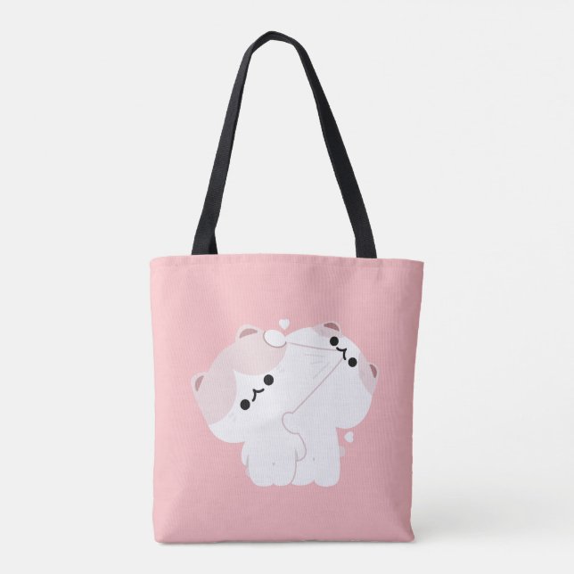 Tote Bag Manx Cat Couple (Dos)