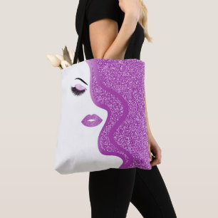 Tote Bag Maquillage avec l'effet de parties scintillantes