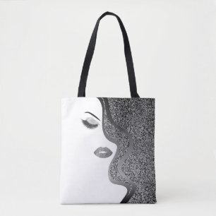 Tote Bag Maquillage avec l'effet de parties scintillantes