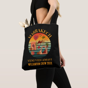 Tote Bag MARAKKESH Veni Vidi Amavi Maroc Vacances sur mesur