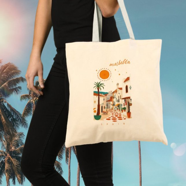 Tote Bag Marbella espagne vacances méditerranée  (Créateur téléchargé)