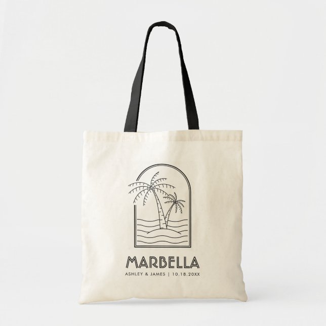 Tote Bag Marbella Mariage Week-end Destination Mariage (Devant)