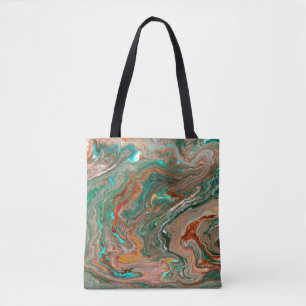 Tote Bag Marbre abstrait arrière - plan acrylique. Marbling