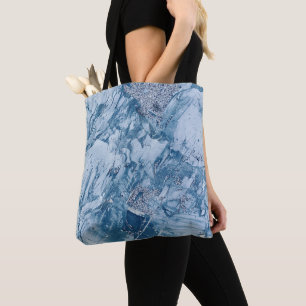 Tote Bag Marbre et Parties scintillant