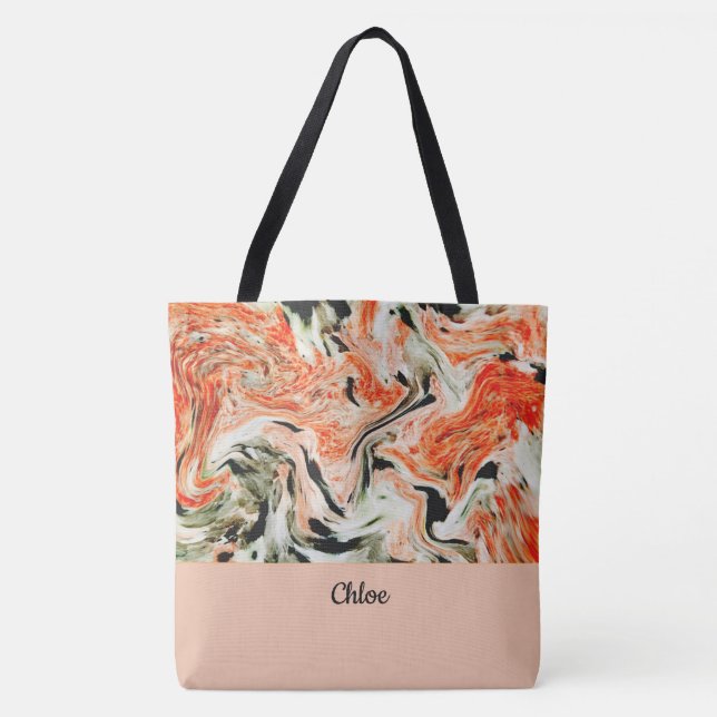 Tote Bag Marbre moderne (Devant)