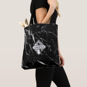Tote Bag Marbre MONOGRAM Black Fourre-tout - Toutes les occ