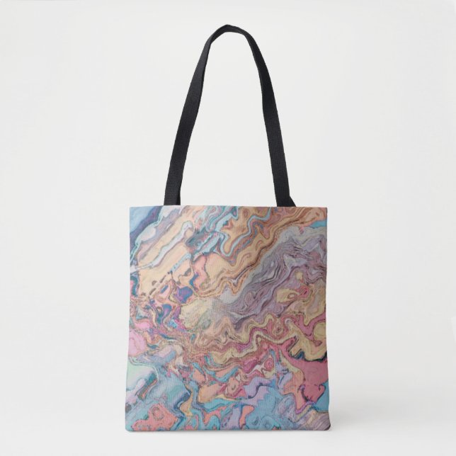 Tote Bag Marbre Pastel (Devant)