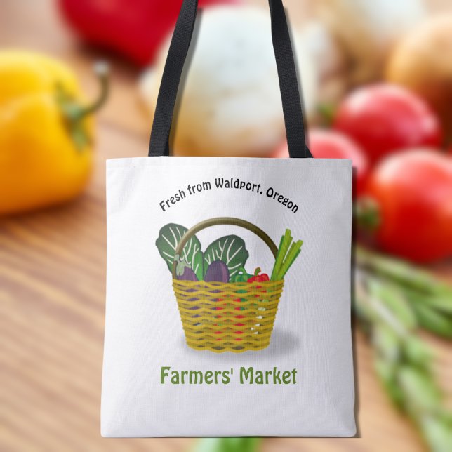 Tote Bag Marché des agriculteurs locaux (Créateur téléchargé)
