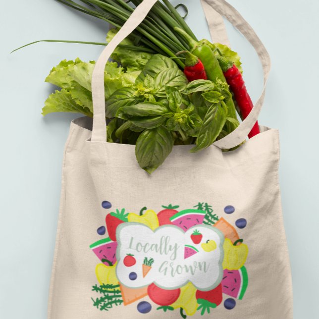 Tote Bag Marché des fermiers cultivés localement (Créateur téléchargé)