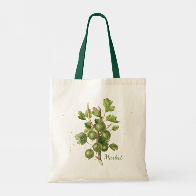 Tote Bag Marché des fruits botaniques Fourre-tout (Dos)
