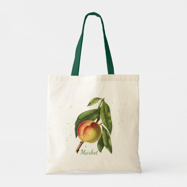 Tote Bag Marché des fruits botaniques Fourre-tout (Dos)