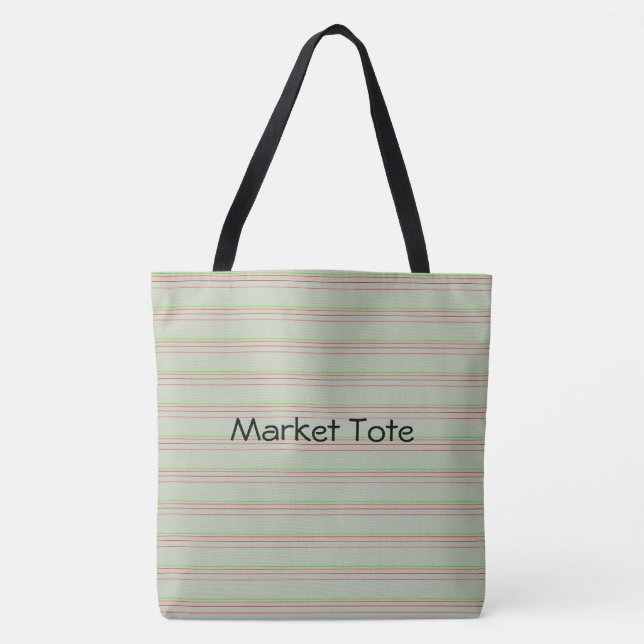 Tote Bag Marché vert d'olive Fourre-tout (Devant)
