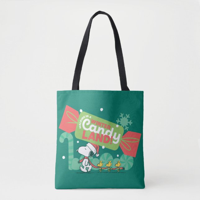 Tote Bag Marcher Dans Un Pays De Bonbons D'Hiver! (Devant)