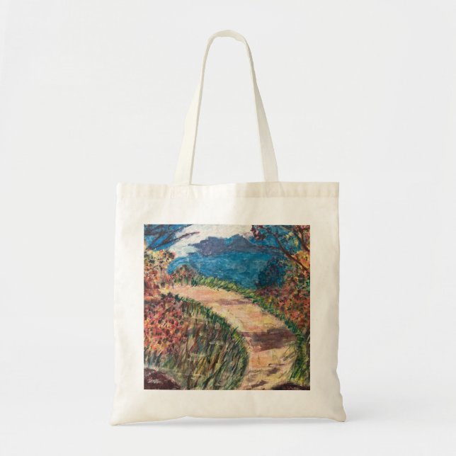 Tote Bag Marcher le long d'un chemin (Devant)