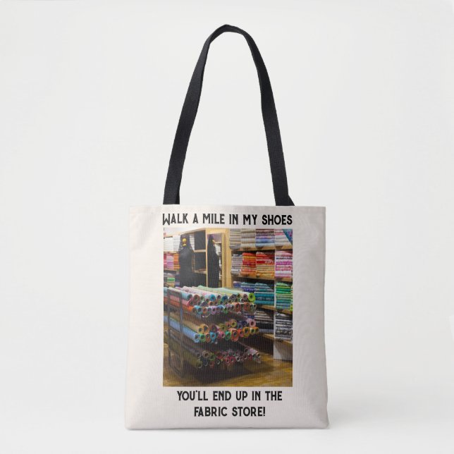 Tote Bag Marcher un mile à mes chaussures (Devant)