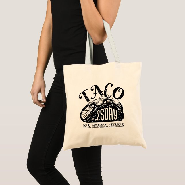 Tote Bag Mardi de Taco Délicieux 2-22-22 (Devant (produit))