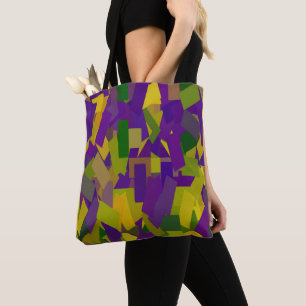 Tote Bag Mardi Gras Blocks