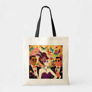 Tote Bag Mardi Gras Cocktail Futur Du Milieu Du Siècle