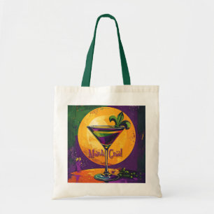 Tote Bag Mardi Gras de milieu de siècle Cocktail Fleur De L
