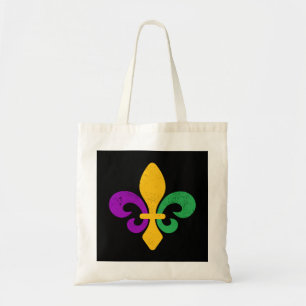 Tote Bag Mardi Gras Fleur De Lis