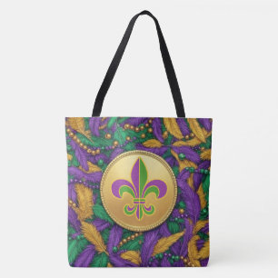 Tote Bag Mardi Gras Fleur de lis