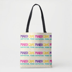 Tote Bag Mardi Gras, Galveston, Texas