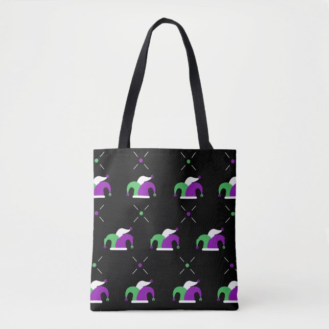 Tote Bag Mardi Gras Jester Casquette Fourre-tout (Devant)