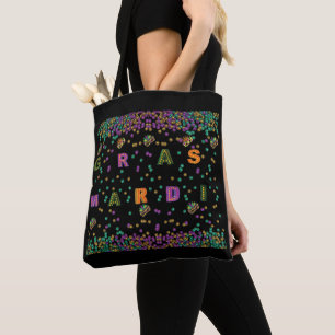Tote Bag Mardi Gras Motif moderne