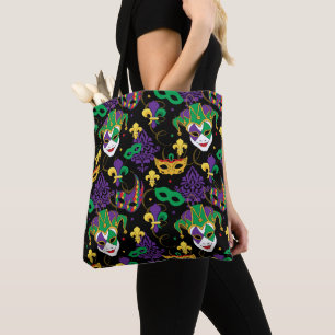 Tote Bag Mardi Gras Patterned