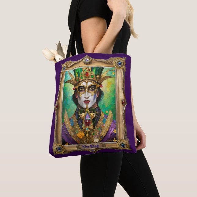 Tote Bag Mardi Gras Realm Portraits - Le Roi (De près)