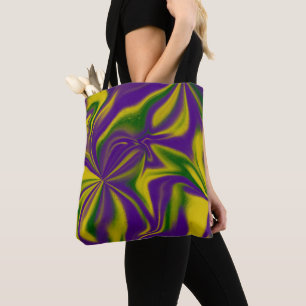 Tote Bag Mardi Gras Swirls