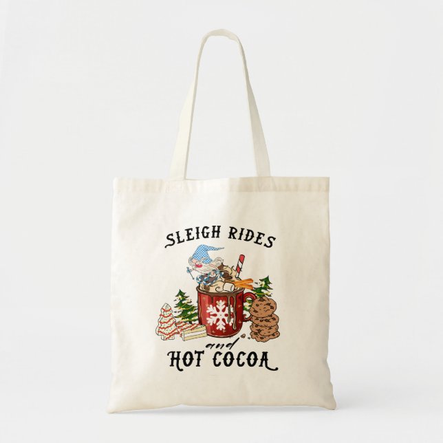 Tote Bag Marées de traîneau et cacao chaud (Devant)