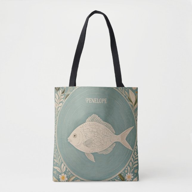 Tote Bag Marées tranquilles personnalisées (Devant)