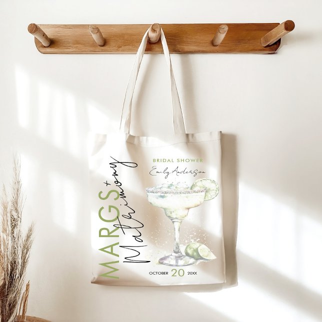 Tote Bag Marges modernes élégantes et Fête des mariées de m (Créateur téléchargé)