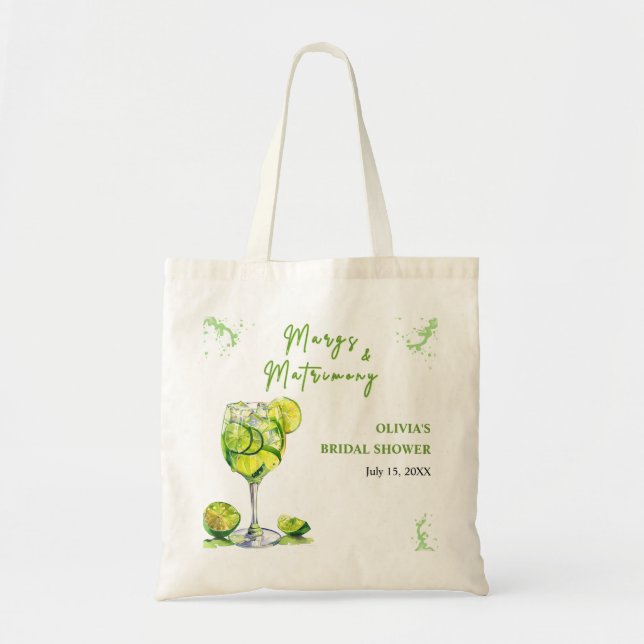 Tote Bag Margs et Matrimony Cocktail Baby Shower  (Devant)