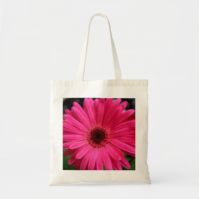 Tote Bag Marguerite rose de Gerbera (Devant)