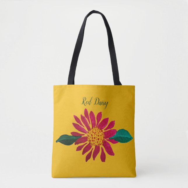 Tote Bag Marguerite Rouge Vierge (Devant)