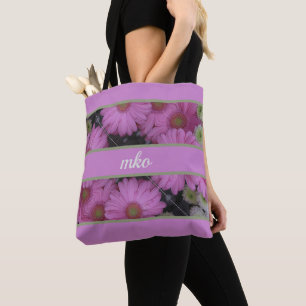 Tote Bag Marguerites roses
