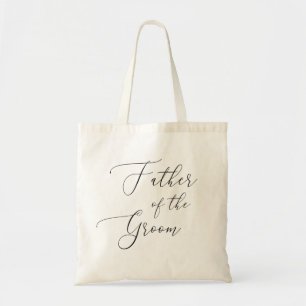 Tote Bag Mariage à l'écriture classique Père du marié