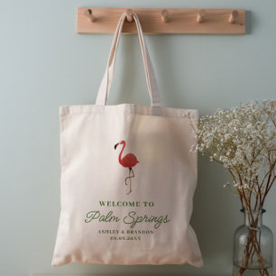 Tote Bag Mariage à l'Hôtel de Plage Flamingo Tropics Bienve